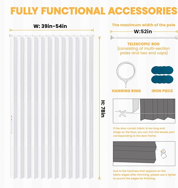 AJAZZ Blackout Magnetic Door Curtain - Image 3