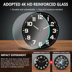 12 Inch Silent Wall Clocks Battery Operated, Glow in The Dark Wall Clock - Image 7