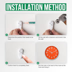 Wall Clock Modern Simple Quartz Decorative Clock Non-Ticking Silent Battery - Image 9