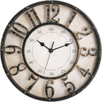 ZOOFOX 12 Inch Retro Wall Clock, Silent Non-Ticking Battery Operated Movement by zoofox