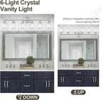 Crystal Bathroom Light Fixtures, Bathroom Lighting Fixtures Over Mirror - Image 5