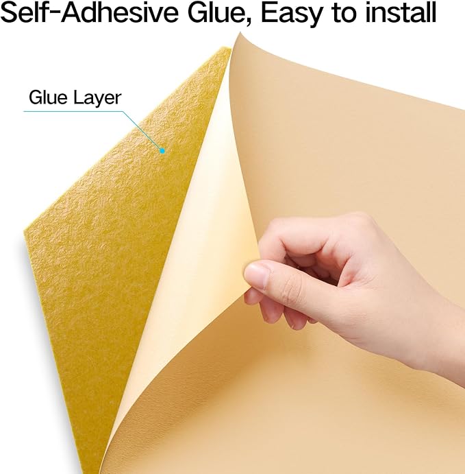 12 Pack Self-Adhesive Acoustic Panels 12" X 10" X 0.4" - Image 2