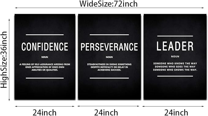 KAWAHONE Canvas Painting Wall Art Large, Motivational Leader Confidence - Image 6
