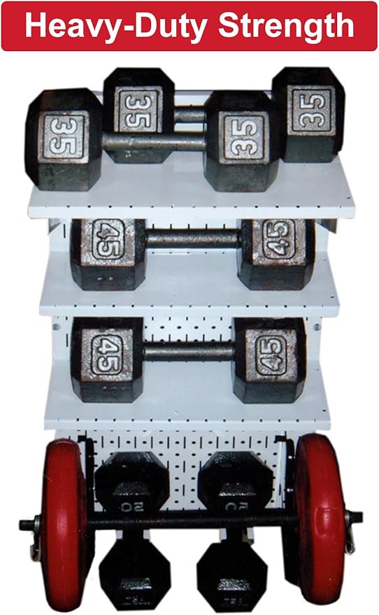 Wall Control Pegboard 32in x 16in Gray Metal Pegboard Tool Board Panel - Image 8