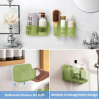 Diesisa 2pc Acrylic Wall Mount Organizer, Adhesive Cabinet Door Organizer - Image 5