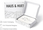 HAUS AND HUES Grey Floral Wall Art - Image 4