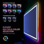 LOAAO 55”X36“ RGB LED Bathroom Mirror - Image 4
