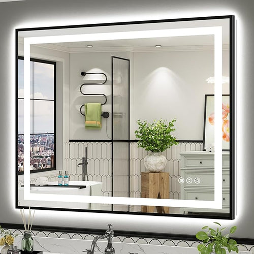 48x40 Inch LED Bathroom Mirror by Briivuemodernmirrors