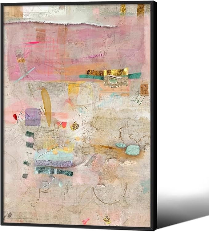 Abstract Modern Watercolor Painting Wall Art Trendy Vibrant Pastel Posters by Medpol
