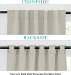 RYB HOME Blackout Curtains for Living Room, Privacy Thermal Insulating Window - Image 2