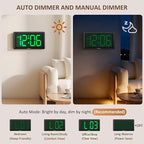 Soobest 9.5 Inch Large Digital Wall Clock Battery Operated, Auto & Manual - Image 5