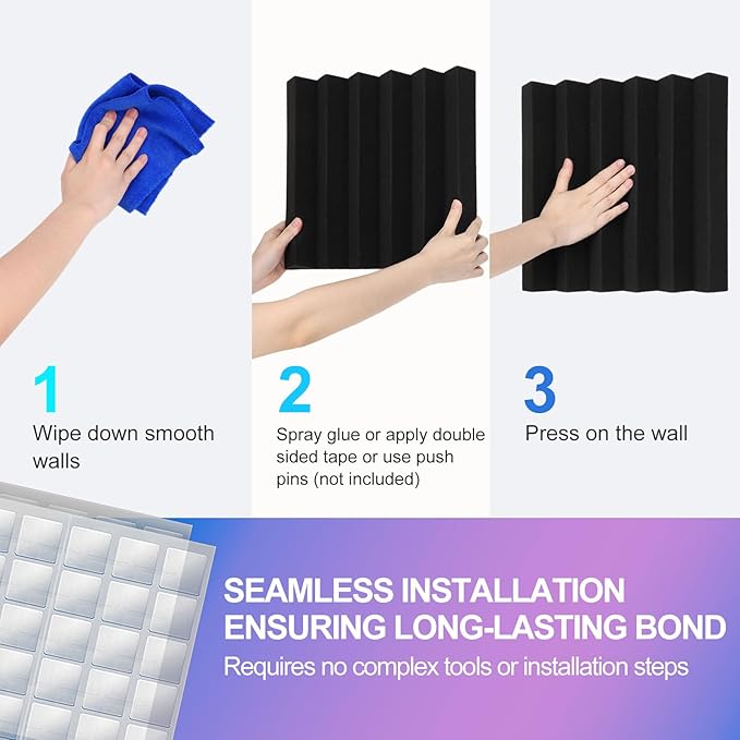 JBER 6 Pack Acoustic Foam Wedge - Image 5