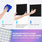 JBER 24 Pack Blue and Charcoal Acoustic Panels Studio Foam Wedges Fireproof - Image 5