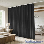 Room Divider Blackout Curtain Track Curtains Wall Dividers Panels Screen - Image 6