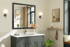 Briivue 40x38 Inch Black Bathroom Mirror - Image 2