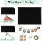 DOLLAR BOSS Large Black Cork Board Double-Sided Bulletin Board - Image 5