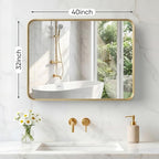 NEWBULIG 32X40 Inch Bathroom Mirror - Image 2