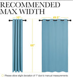 NICETOWN Thermal Insulated Curtains Blackout Draperies, Window Treatment Solid - Image 8