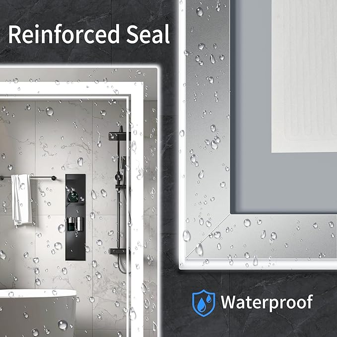 48"x32" LED Bathroom Mirror - Image 5