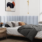 IFNOW Upholstered Wall Mounted Headboard, 3D Soundproof Wall Panels Peel and - Image 3