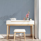 Grasscloth Peel and Stick Wallpaper Grey Blue 15.74" X 118.11" Fabric Textured - Image 4