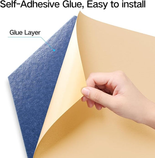 18 Pack Self-Adhesive Acoustic Panels 12" X 10" X 0.4" - Image 2