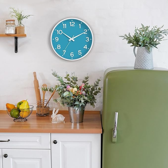 Roymnie Wall Clock 12 Inch Silent Wall Clocks Battery Operated-Modern Non - Image 2