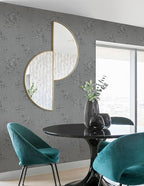Erfoni 394"x17.7" Grey Floral Embossed Wallpaper - Image 4