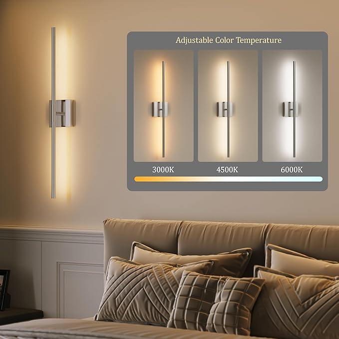Morauroral Battery Operated Wall Sconces Set of 2, Dimmable Battery Wall Sconce - Image 6
