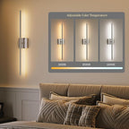 Morauroral Battery Operated Wall Sconces Set of 2, Dimmable Battery Wall Sconce - Image 6