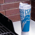 NFL Football 24oz Acrylic Tumbler with Hinged Lid, Officially Licensed Double Wall Tumbler for NFL Fans