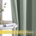 NICETOWN Blackout Sage Green Living Room Divider Curtain - Image 5