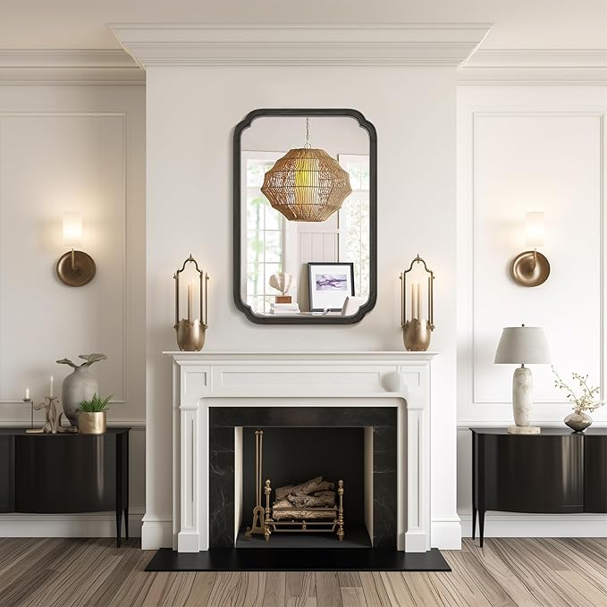 WallBeyond 24" x 36" Rounded Corner Arch Wall Mirror - Image 4