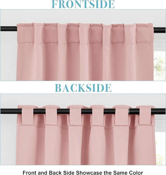 RYB HOME Blackout Curtains for Living Room, Privacy Thermal Insulating Window - Image 6