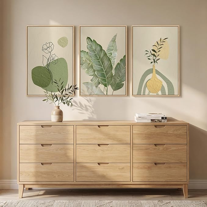 Framed Botanical Modern Wall Art - Image 6