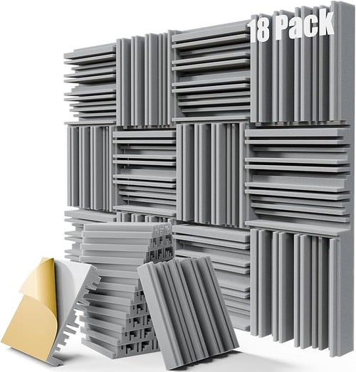 18 Pack Sound Proof Foam Panels by ZELMINE