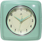 Infinity Instruments Square Retro Wall Clock, Pastel Green by InfinityInstruments