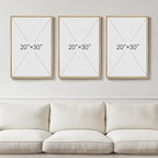 Large Framed Earth Tone Boho Abstract Wall Art - Image 3