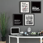 DSHFG Inspirational Office Motivational Wall Art Decor Prints Set of 4 - Image 4