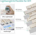Commomy 3D Peel and Stick Brick, Ultralight Thin PVC Faux Brick Wall Panels - Image 4