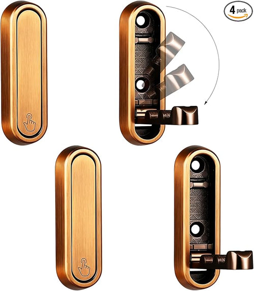 4PCS Foldable Wall Hooks, Flip Down Design by XSGTZMJ