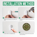 Wall Clock Modern Simple Quartz Decorative Clock Non-Ticking Silent Battery - Image 9