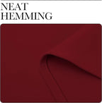 NICETOWN Burgundy Curtains Blackout Drape Panels - Image 8