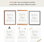LARTSFRO Coquette Beige Bow Jesus Wall Art Decor Posters, Inspirational Bible - Image 4