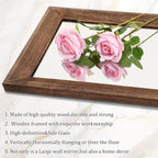 AAZZKANG Hanging Mirror Full Length Vintage Large Mirrors Wooden Framed 58"x20" - Image 3