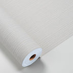 Grasscloth Textured Wallpaper Beige Gray Linen Thick 24" X 394" Fabric Contact - Image 7
