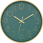 Foxtop Modern Wall Clock 12 Inch Silent Non Ticking Battery Operated Round by Foxtop