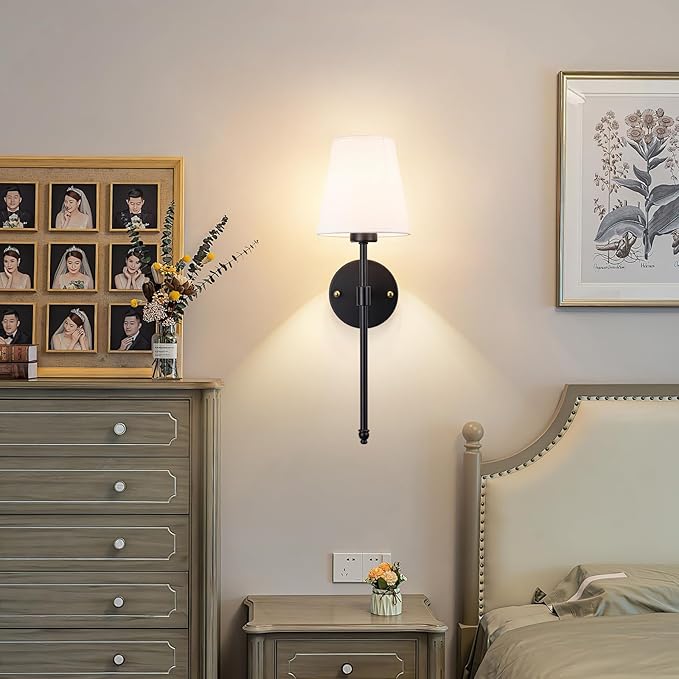 Peel and Stick Wall Sconces, Stick On Wall Sconce Set of 2, Battery Operated - Image 9