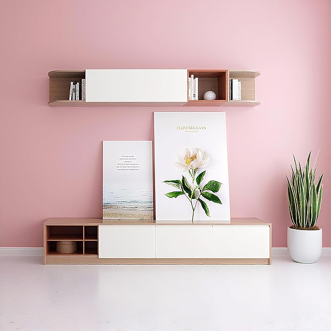 practicalWs Pink Self-Adhesive Wallpaper Film Stick Paper Easy to Apply 15.7'' - Image 4