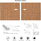 Beige Wallpaper Peel and Stick 472" Textured Beige Grasscloth Contact Paper - Image 5